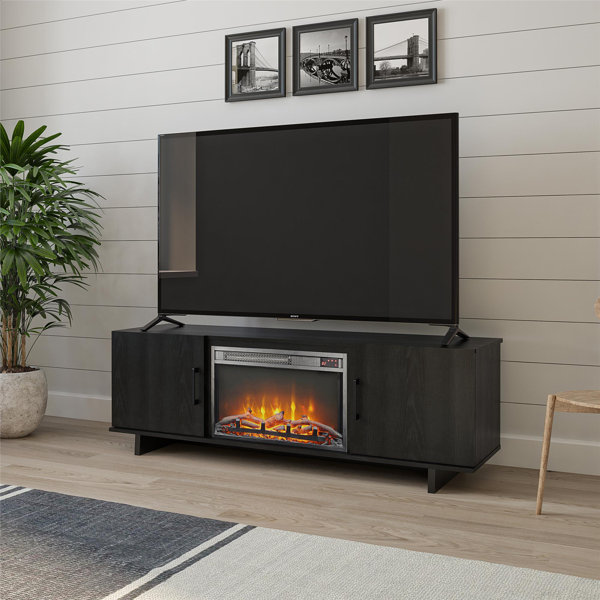 Latitude Run® Genrich TV Stand with Fireplace for TVs up to 60